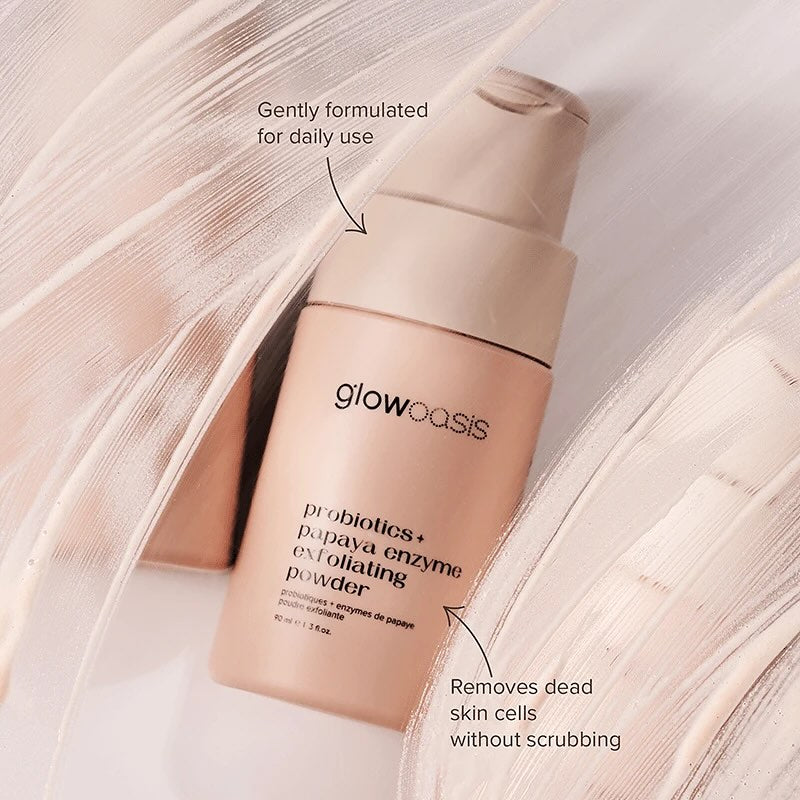 glowoasis Probiotics + Papaya Enzyme Exfoliating Powder